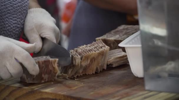 Comida Tradicional Coreana Sopa Cerdo Arroz Dwaeji Gukbap Muy Popular — Vídeo de stock