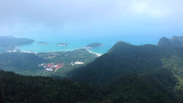 Teleférico Langkawi Island Malasia Filmado Uhd — Vídeos de Stock
