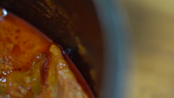Kimchi Jjjigae Kimchi Leves Sertéshússal Koreai Konyha Koreai Étel — Stock videók