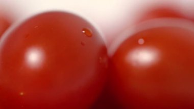 Taze domateslerin makro görüntüsü