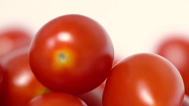 Macro View Van Verse Tomaten — Stockvideo