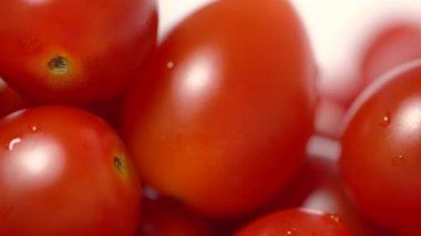 Taze domateslerin makro görüntüsü