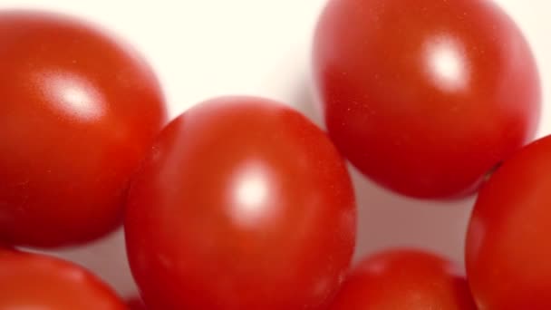 Macro View Van Verse Tomaten — Stockvideo