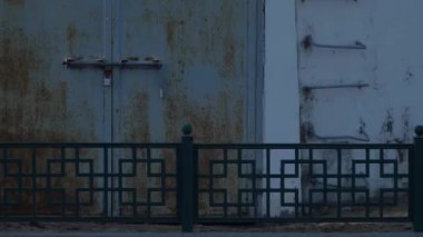 Wonju, Güney Kore - Aralık 2020 Wonju İstasyonu Su Kulesi. Ulusal Kayıtlı Kültür Mirası 138. Bu tesis Jungang Hattı 'nda buharlı lokomotiflere su sağlamak için inşa edildi..