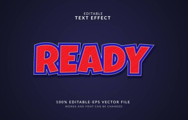 Düzenlenebilir metin efekti vektörünü hazırla