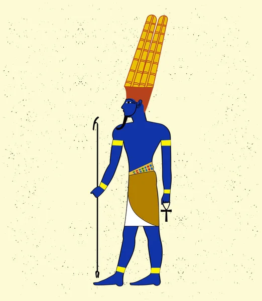 Eski Mısır tanrısı Osiris 'in çizimi