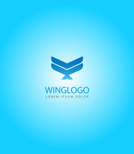 Kanat logosu şablonu. Zafer Kanatları