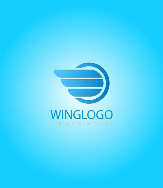 Kanat logosu şablonu. Zafer Kanatları