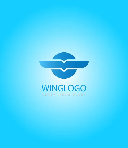 Kanat logosu şablonu. Zafer Kanatları