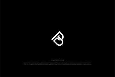 İlk harf B PB BP PD DP Monogram Tasarım Vektörü