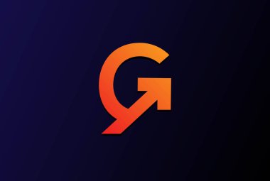 Büyüyen Logo Tasarım Vektörü için Modern Başlangıç Harfi G