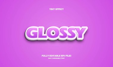 Parlak biçim düzenlenebilir metin efekti