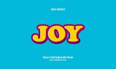 neşe biçimi düzenlenebilir metin efekti