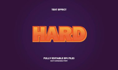 sert biçim düzenlenebilir metin efekti