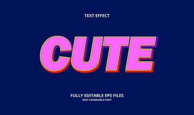 şirin biçim düzenlenebilir metin efekti