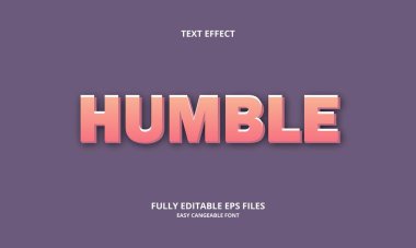 mütevazı biçim düzenlenebilir metin efekti