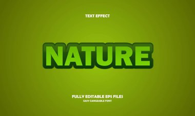 doğa biçimi düzenlenebilir metin efekti