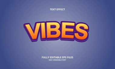 titreşim biçimi düzenlenebilir metin efekti