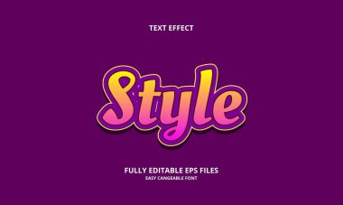 Düzenlenebilir metin efekti başlık biçimi