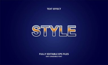 biçim düzenlenebilir metin efekti