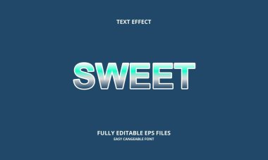 tatlı biçim düzenlenebilir metin efekti