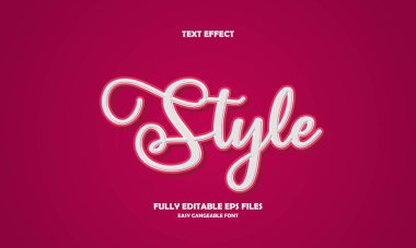 Düzenlenebilir metin efekti başlık biçimi