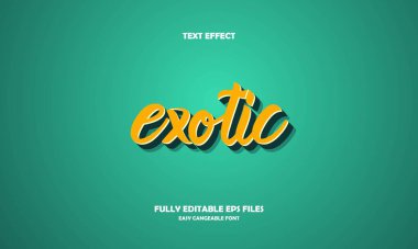 egzotik biçim metin efekti