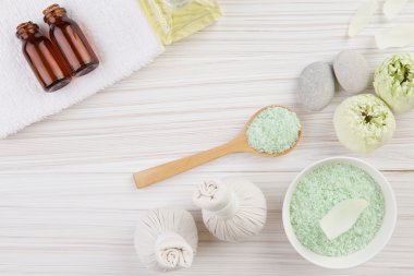 lotus çiçeği ile alternatif Cilt Bakımı güzel kompozisyon 