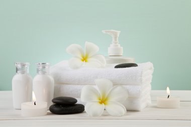 spa tedavisi ayarı konsepti üzerine ışık güzel kompozisyon 