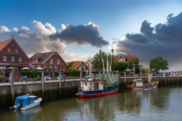 Tagliatrice Granchi Nel Porto Peschereccio Neuharlingersiel Neuharlingersiel Trova Nella Frisia — Foto Stock