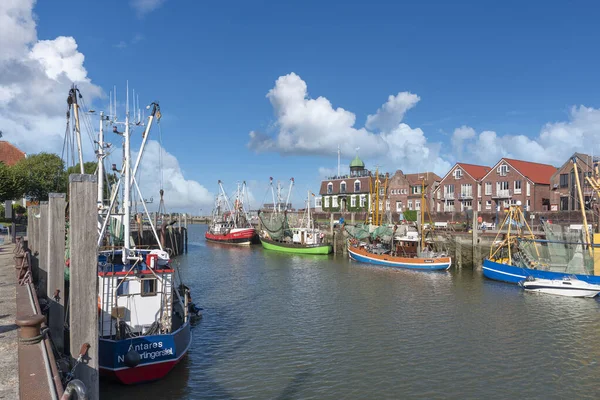 Tagliatrice Granchi Nel Porto Peschereccio Neuharlingersiel Neuharlingersiel Trova Nella Frisia — Foto Stock