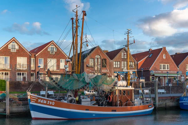 Tagliatrice Granchi Nel Porto Peschereccio Neuharlingersiel Neuharlingersiel Trova Nella Frisia — Foto Stock