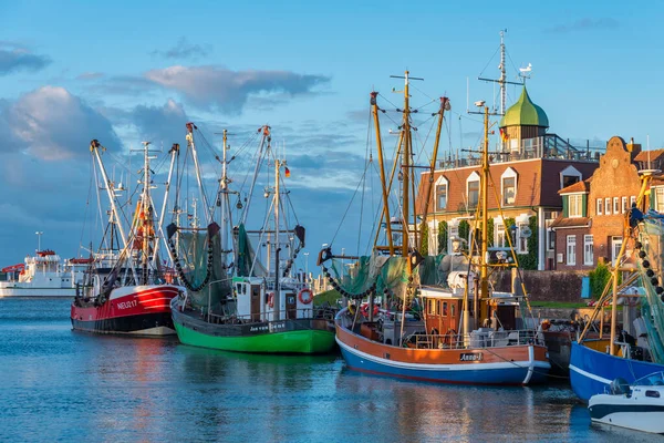 Tagliatrice Granchi Nel Porto Peschereccio Neuharlingersiel Neuharlingersiel Trova Nella Frisia — Foto Stock