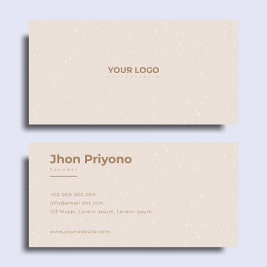 Bussines kart modern tasarım şablonu çift taraflı