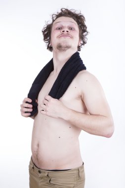 Havlu ile güçlü adam