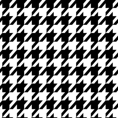 Houndstooth seamless siyah modeli