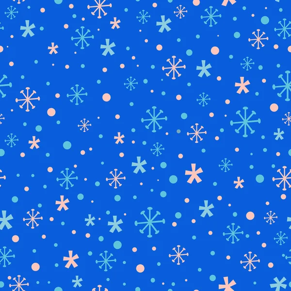 Nahtlose Schneeflocken Hintergrund — Stockvektor