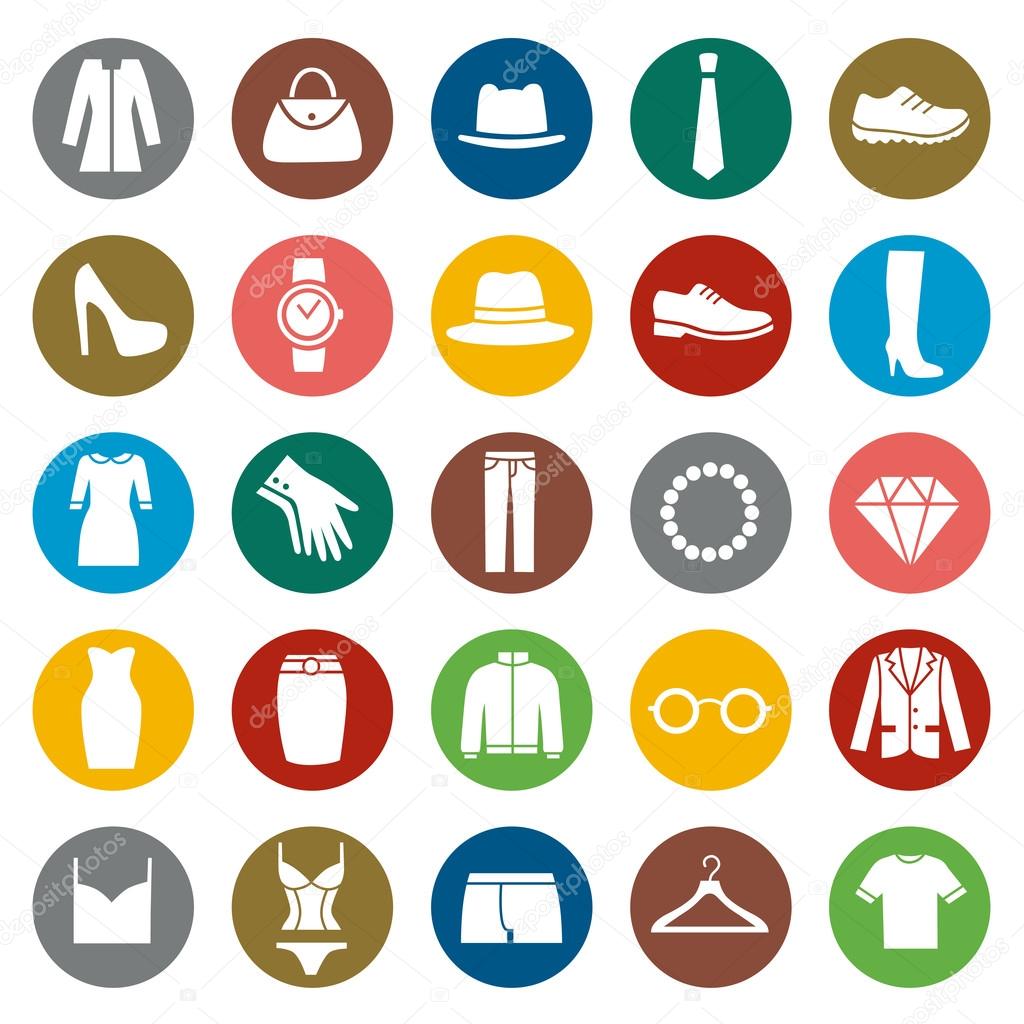 Set of Clothes Icons