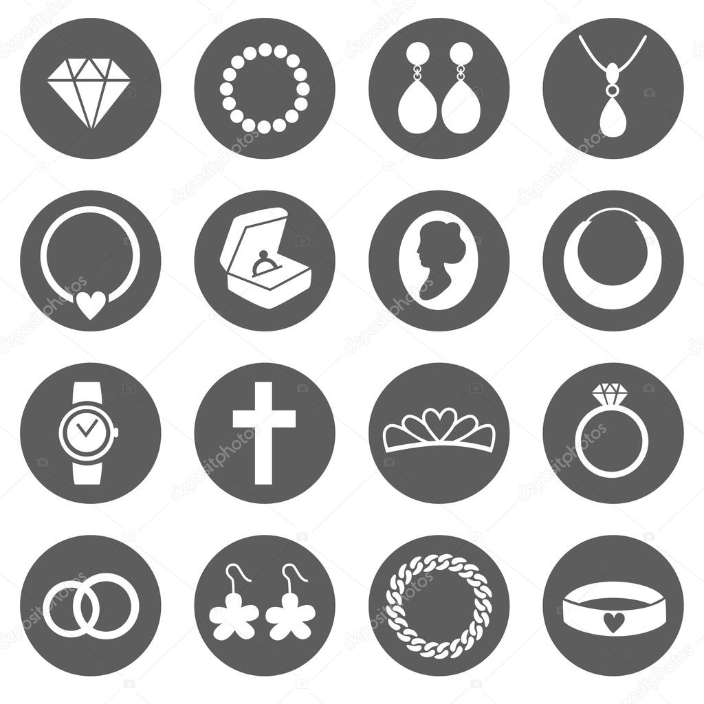 Set of Jewelry Icons