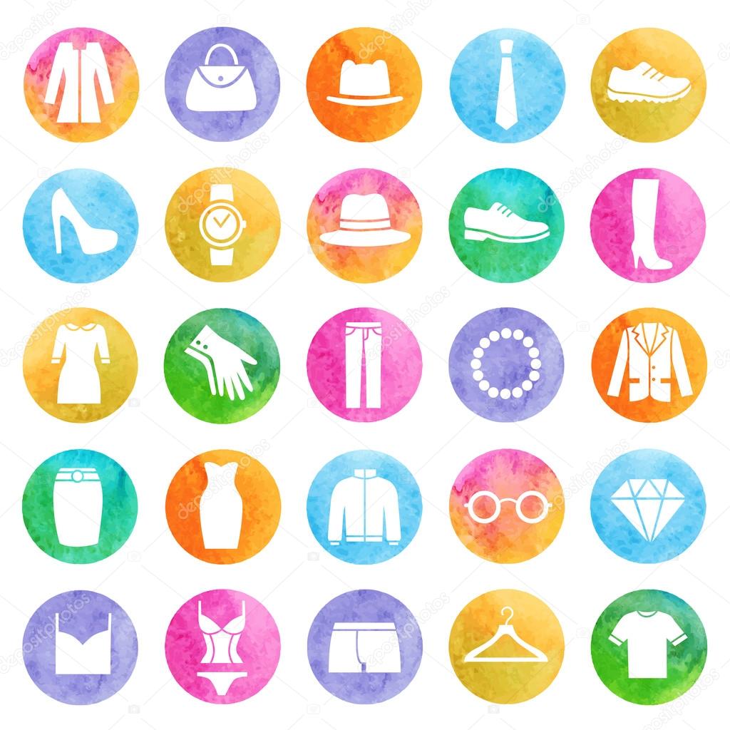 Clothing store icons