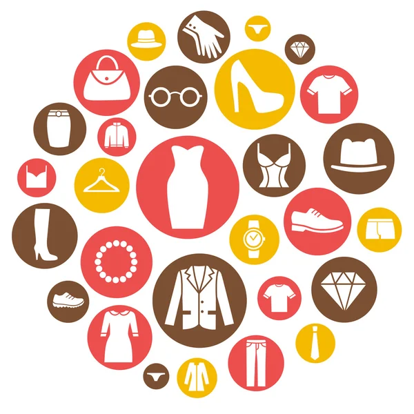 Clothing Store icons — Stock Vector