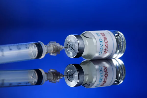 Coronvid Irus Vaccine Medicinsk Sprøjte - Stock-foto