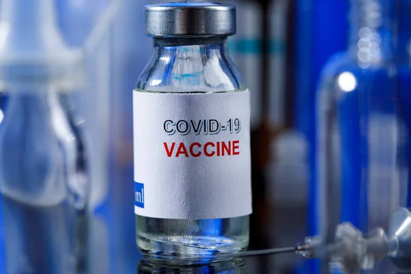 Covid Impfstoff Und Impfstoff — Stockfoto