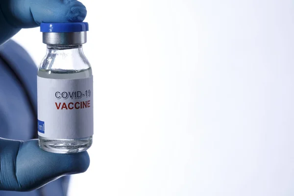 Küçük Mavi Eldivenli Aşı — Stok fotoğraf