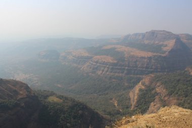 Lonavala yakınlarındaki Western Ghat 'lerin güzel manzarası