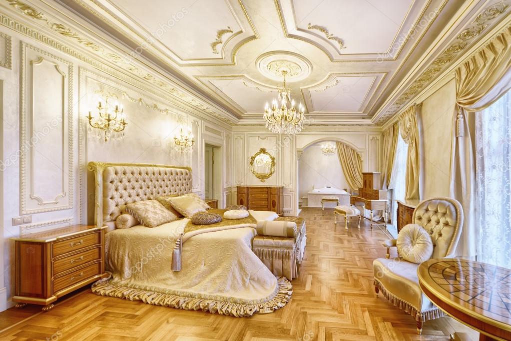 Interior design beautiful bedroom in luxury home Stock Photo by