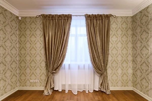 Cortinas de decoración de ventana — Foto de Stock