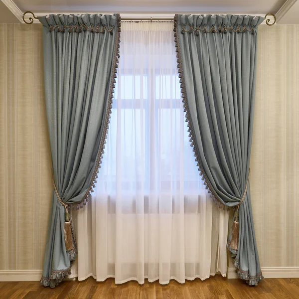 Window decoration curtains — Stock Photo, Image