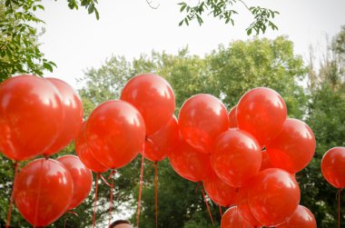 Okulda ilk Eylül Festivali'nde balonlar