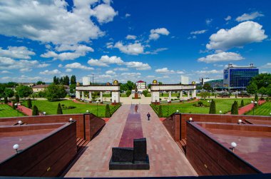 Grozny, Çeçenistan / Rusya-05.10.2021: Akhmat-Hadji Kadyrov Müzesi